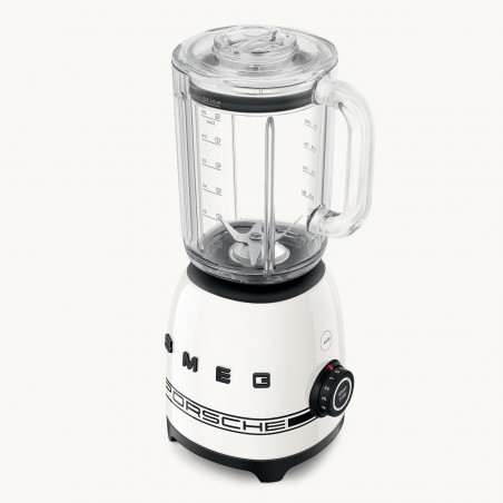 Μπλέντερ Smeg Porsche BLF03PCWEU, 800 W, 1,5 λ, 18.000 σ.α.λ., 4 προγράμματα, 4 ταχύτητες + λειτουργία Pulse, ανοξείδωτο ατσάλι, λευκό