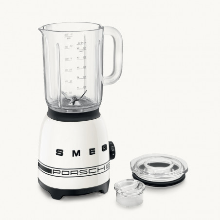 Μπλέντερ Smeg Porsche BLF03PCWEU, 800 W, 1,5 λ, 18.000 σ.α.λ., 4 προγράμματα, 4 ταχύτητες + λειτουργία Pulse, ανοξείδωτο ατσάλι, λευκό