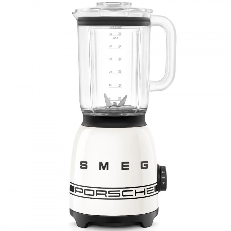 Μπλέντερ Smeg Porsche BLF03PCWEU, 800 W, 1,5 λ, 18.000 σ.α.λ., 4 προγράμματα, 4 ταχύτητες + λειτουργία Pulse, ανοξείδωτο ατσάλι, λευκό