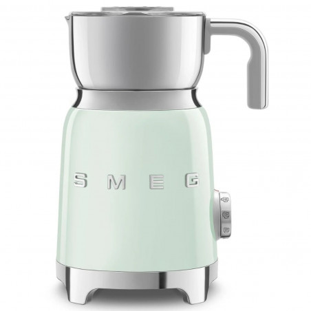 Συσκευή αφρισμού γάλακτος Smeg MFF11PGEU, 500 W, 600 ml, 8 προγράμματα, Αφαιρούμενη κανάτα, Αυτόματη απενεργοποίηση, Παστέλ πράσινο
