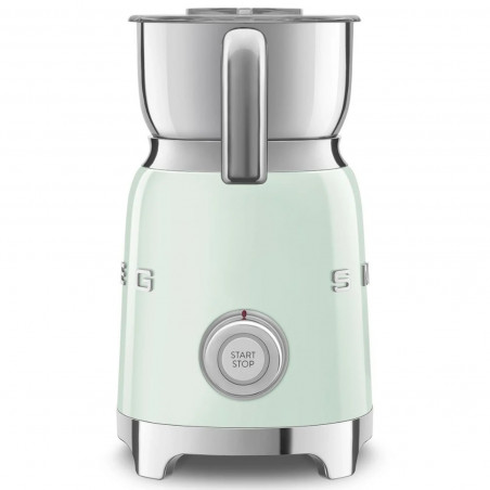 Συσκευή αφρισμού γάλακτος Smeg MFF11PGEU, 500 W, 600 ml, 8 προγράμματα, Αφαιρούμενη κανάτα, Αυτόματη απενεργοποίηση, Παστέλ πράσινο