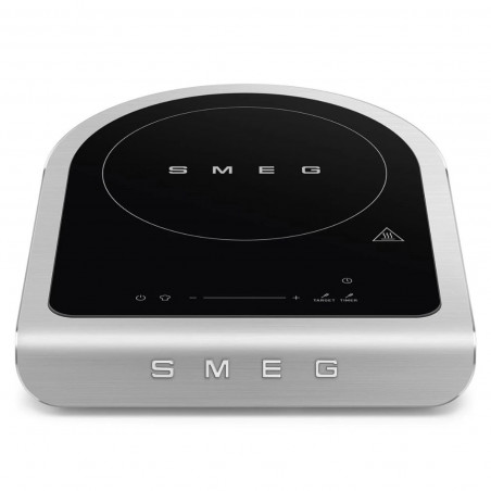 Φορητή επαγωγική εστία Smeg PIC01BLMEU, 2100 W, κεραμικό γυαλί, μαύρο ματ