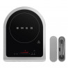 Φορητή επαγωγική εστία Smeg PIC01BLMEU, 2100 W, κεραμικό γυαλί, μαύρο ματ