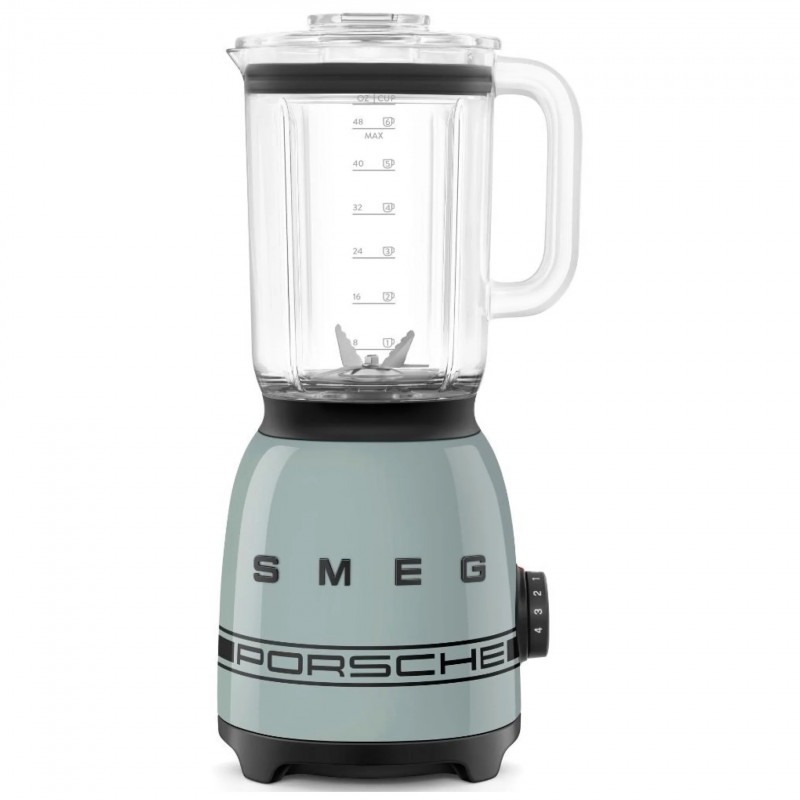 Μπλέντερ Smeg Porsche BLF03PSGEU, 800 W, 1,5 λίτρα, 18.000 στροφές/λεπτό, 4 προγράμματα, 4 ταχύτητες + λειτουργία Pulse, ανοξείδωτο ατσάλι, πράσινο