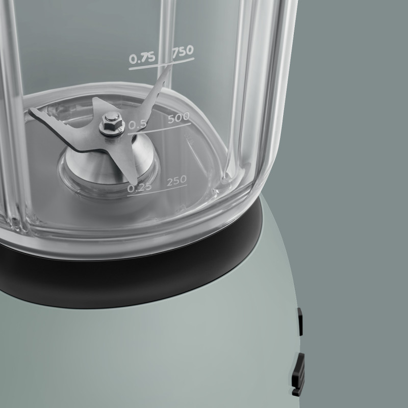 Μπλέντερ Smeg Porsche BLF03PSGEU, 800 W, 1,5 λίτρα, 18.000 στροφές/λεπτό, 4 προγράμματα, 4 ταχύτητες + λειτουργία Pulse, ανοξείδωτο ατσάλι, πράσινο