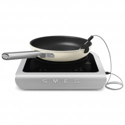 Φορητή επαγωγική εστία Smeg PIC01WHMEU, 2100 W, κεραμικό γυαλί, λευκό ματ