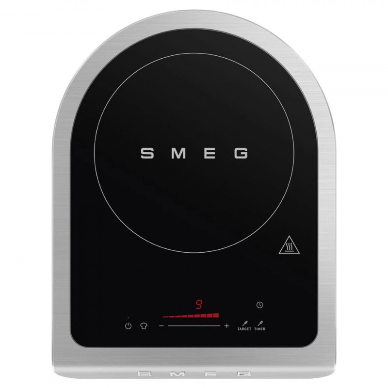 Φορητή επαγωγική εστία Smeg PIC01WHMEU, 2100 W, κεραμικό γυαλί, λευκό ματ