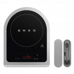 Φορητή επαγωγική εστία Smeg PIC01WHMEU, 2100 W, κεραμικό γυαλί, λευκό ματ