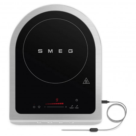 Φορητή επαγωγική εστία Smeg PIC01WHMEU, 2100 W, κεραμικό γυαλί, λευκό ματ