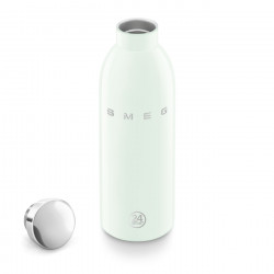 Θερμός SMEG Clima 50's Style WBF01PG, 500 ml, Ερμητικό κλείσιμο, Διπλοτοιχωτός, Ανοξείδωτο ατσάλι 18/8, Πράσινος