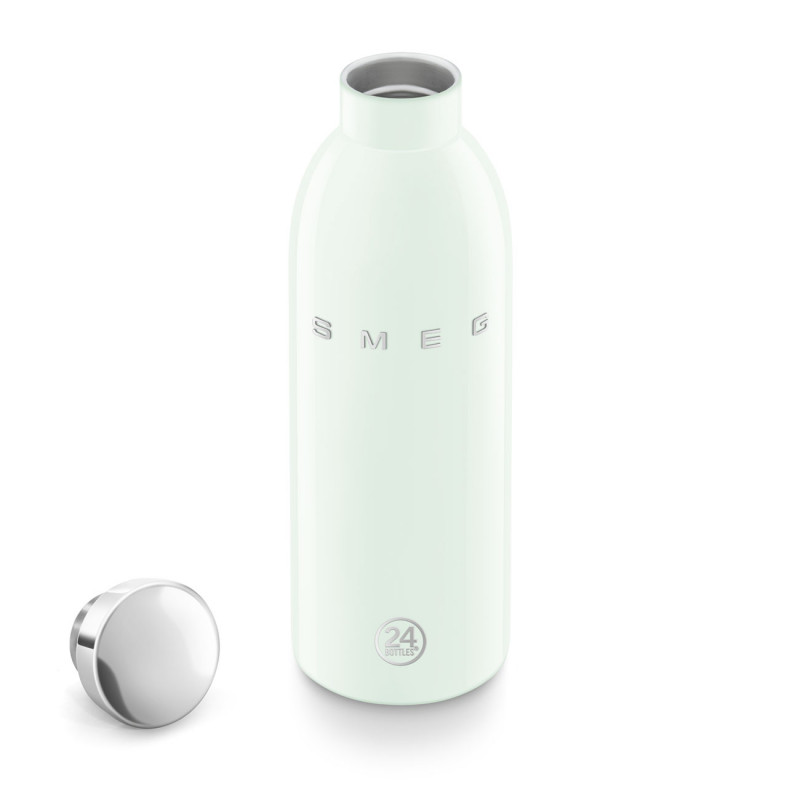 Θερμός SMEG Clima 50's Style WBF01PG, 500 ml, Ερμητικό κλείσιμο, Διπλοτοιχωτός, Ανοξείδωτο ατσάλι 18/8, Πράσινος