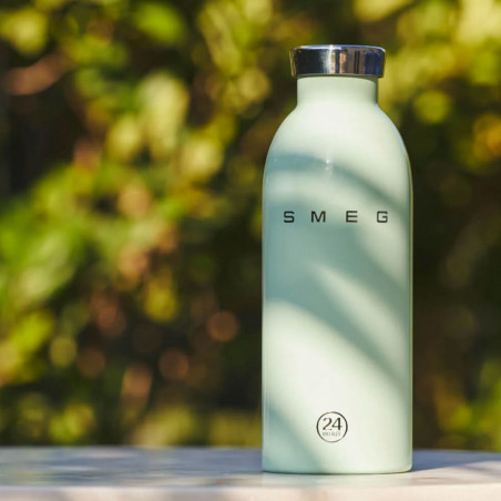 Θερμός SMEG Clima 50's Style WBF01PG, 500 ml, Ερμητικό κλείσιμο, Διπλοτοιχωτός, Ανοξείδωτο ατσάλι 18/8, Πράσινος