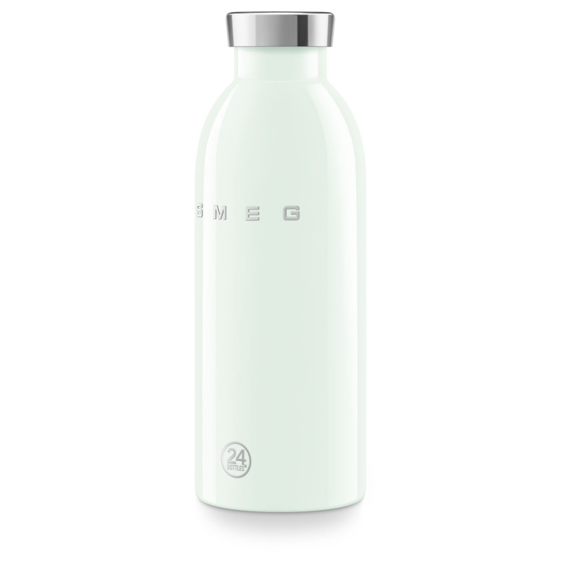 Θερμός SMEG Clima 50's Style WBF01PG, 500 ml, Ερμητικό κλείσιμο, Διπλοτοιχωτός, Ανοξείδωτο ατσάλι 18/8, Πράσινος