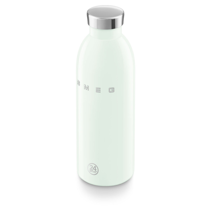 Θερμός SMEG Clima 50's Style WBF01PG, 500 ml, Ερμητικό κλείσιμο, Διπλοτοιχωτός, Ανοξείδωτο ατσάλι 18/8, Πράσινος