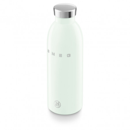 Θερμός SMEG Clima 50's Style WBF01PG, 500 ml, Ερμητικό κλείσιμο, Διπλοτοιχωτός, Ανοξείδωτο ατσάλι 18/8, Πράσινος
