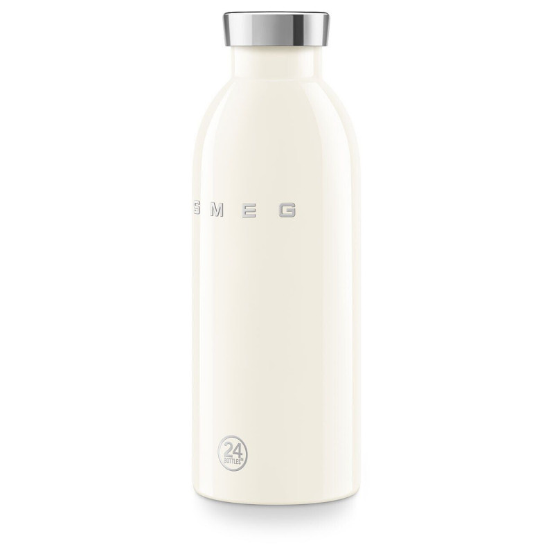 Θερμός SMEG Clima 50's Style WBF01CR, 500 ml, Αεροστεγές κλείσιμο, Διπλό τοίχωμα, Ανοξείδωτο ατσάλι 18/8, Κρεμ