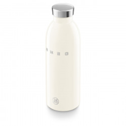 Θερμός SMEG Clima 50's Style WBF01CR, 500 ml, Αεροστεγές κλείσιμο, Διπλό τοίχωμα, Ανοξείδωτο ατσάλι 18/8, Κρεμ