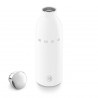 Θερμός SMEG Clima 50's Style WBF01WH, 500 ml, Αεροστεγές κλείσιμο, Διπλοτοιχωτός, Ανοξείδωτο ατσάλι 18/8, Λευκό