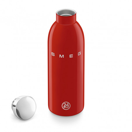 Θερμός SMEG Clima 50's Style WBF01RD, 500 ml, Ερμητικό κλείσιμο, Διπλό τοίχωμα, Ανοξείδωτο ατσάλι 18/8, Κόκκινο