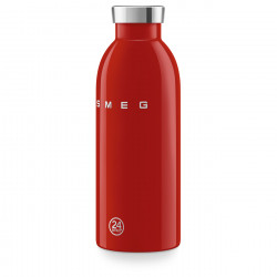 Θερμός SMEG Clima 50's Style WBF01RD, 500 ml, Ερμητικό κλείσιμο, Διπλό τοίχωμα, Ανοξείδωτο ατσάλι 18/8, Κόκκινο