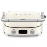Πολυλειτουργική ψησταριά SMEG 50's Style MGF01CREU, 2100 W, 60-230 °C, 3 προγράμματα, κεραμική επίστρωση, δίσκος συλλογής λιπαρών, ηχητική ειδοποίηση, χρονοδιακόπτης, κρεμ