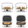 Πολυλειτουργική ψησταριά SMEG 50's Style MGF01CREU, 2100 W, 60-230 °C, 3 προγράμματα, κεραμική επίστρωση, δίσκος συλλογής λιπαρών, ηχητική ειδοποίηση, χρονοδιακόπτης, κρεμ