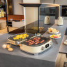 Πολυλειτουργική ψησταριά SMEG 50's Style MGF01CREU, 2100 W, 60-230 °C, 3 προγράμματα, κεραμική επίστρωση, δίσκος συλλογής λιπαρών, ηχητική ειδοποίηση, χρονοδιακόπτης, κρεμ