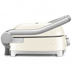 Πολυλειτουργική ψησταριά SMEG 50's Style MGF01CREU, 2100 W, 60-230 °C, 3 προγράμματα, κεραμική επίστρωση, δίσκος συλλογής λιπαρών, ηχητική ειδοποίηση, χρονοδιακόπτης, κρεμ