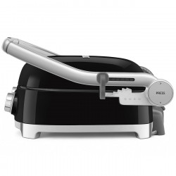 Ηλεκτρική ψησταριά Smeg MGF01BLEU, 2000 W, 60-230 °C, οθόνη LCD, 4 ανταλλακτικά εξαρτήματα, χρονοδιακόπτης 60 λεπτών, μαύρο