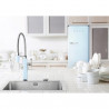 Ημι-επαγγελματική βρύση Smeg MDF50PB, 5 bar, Αποσπώμενο ακροφύσιο, Στόμιο που περιστρέφεται κατά 360°, Μπλε παστέλ