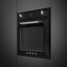 Εντοιχιζόμενος φούρνος Smeg SOP6900TN, 3000 W, 68 λίτρα, Κατηγορία Α, 9 λειτουργίες και 5 επίπεδα ψησίματος, Αυτοκαθαρισμός, Χρονοδιακόπτης, 30-280 °C, Μαύρος