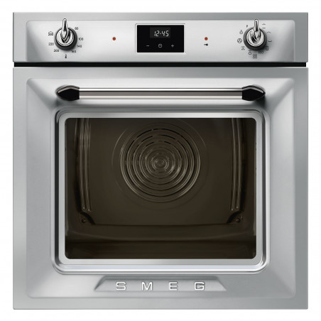 Εντοιχιζόμενος φούρνος Smeg SOP6900TX, 3000 W, 68 λίτρα, Κατηγορία Α, 9 λειτουργίες και 5 επίπεδα ψησίματος, Αυτοκαθαρισμός, Χρονοδιακόπτης, 30-280 °C, Ανοξείδωτο