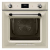 Εντοιχιζόμενος φούρνος Smeg SOP6900TP, 3000 W, 68 λίτρα, Κατηγορία Α, 9 λειτουργίες και 5 επίπεδα ψησίματος, Αυτοκαθαρισμός, Χρονοδιακόπτης, 30-280 °C, Κρεμ