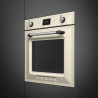 Εντοιχιζόμενος φούρνος Smeg SOP6900TP, 3000 W, 68 λίτρα, Κατηγορία Α, 9 λειτουργίες και 5 επίπεδα ψησίματος, Αυτοκαθαρισμός, Χρονοδιακόπτης, 30-280 °C, Κρεμ