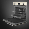 Εντοιχιζόμενος φούρνος Smeg SOP6900TP, 3000 W, 68 λίτρα, Κατηγορία Α, 9 λειτουργίες και 5 επίπεδα ψησίματος, Αυτοκαθαρισμός, Χρονοδιακόπτης, 30-280 °C, Κρεμ