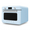 Μίνι φούρνος με συνδυασμό ατμού Smeg COF01PBEU, 1800 W, 10 λειτουργίες, οθόνη LCD, 40-230 °C, παστέλ μπλε