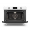 Μίνι φούρνος με συνδυασμό ατμού Smeg COF01WHEU, 1800 W, 10 λειτουργίες, οθόνη LCD, 40-230 °C, Λευκό