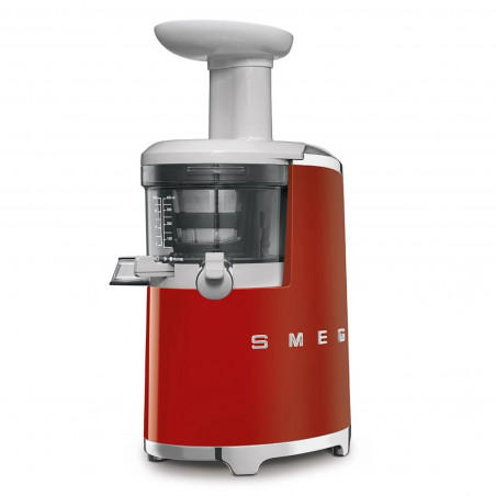 Αποχυμωτής Smeg SJF01RDEU, 150 W, 500 ml, Αντίστροφη περιστροφή, Δοχείο υπολειμμάτων 1,6 λίτρα, Κόκκινος