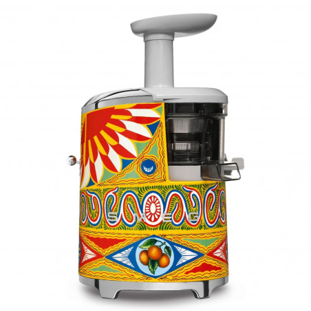 Αποχυμωτής Smeg Dolce & Gabbana SJF01DGEU, 150 W, 500 ml, Αντίστροφη περιστροφή, Δοχείο υπολειμμάτων 1,6 λίτρα, Πολύχρωμος