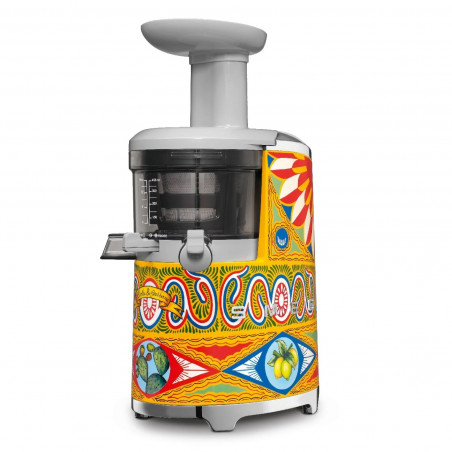 Αποχυμωτής Smeg Dolce & Gabbana SJF01DGEU, 150 W, 500 ml, Αντίστροφη περιστροφή, Δοχείο υπολειμμάτων 1,6 λίτρα, Πολύχρωμος