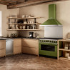 Απορροφητήρας SMEG Portofino KPF9OG, 275 W, Α+, 781 μ³/ώρα, 3 ταχύτητες, 3 φίλτρα, βαλβίδα αντεπιστροφής, ανοξείδωτο, LED, πράσινο
