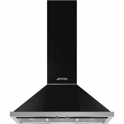 Απορροφητήρας SMEG Portofino KPF9BL, 275 W, Α+, 781 μ³/ώρα, 3 ταχύτητες, 3 φίλτρα, βαλβίδα αντεπιστροφής, ανοξείδωτο ατσάλι, LED, μαύρο