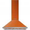 Απορροφητήρας SMEG Portofino KPF9OR, 275 W, Α+, 781 μ³/ώρα, 3 ταχύτητες, 3 φίλτρα, βαλβίδα αντεπιστροφής, ανοξείδωτο, LED, πορτοκαλί