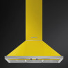 Απορροφητήρας SMEG Portofino KPF9YW, 275 W, Α+, 781 μ³/ώρα, 3 ταχύτητες, 3 φίλτρα, βαλβίδα αντεπιστροφής, ανοξείδωτο, LED, κίτρινος