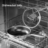 Τηγάνι Swiss Haus SH-ZGW28, 28x9 εκ., 4 λίτρα, κεραμική επίστρωση Sapphire, γυάλινο καπάκι, κατάλληλο για φούρνο έως 260 °C, κατάλληλο για επαγωγικές εστίες, ασημί