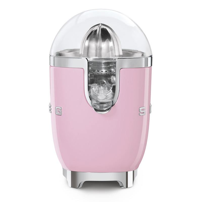 Ηλεκτρική αποχυμωτική μηχανή Smeg CJF11PKEU, 70 W, Σύστημα αποφυγής στάγδην, Αντιολισθητική βάση, Ροζ