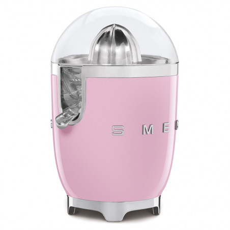 Ηλεκτρική αποχυμωτική μηχανή Smeg CJF11PKEU, 70 W, Σύστημα αποφυγής στάγδην, Αντιολισθητική βάση, Ροζ