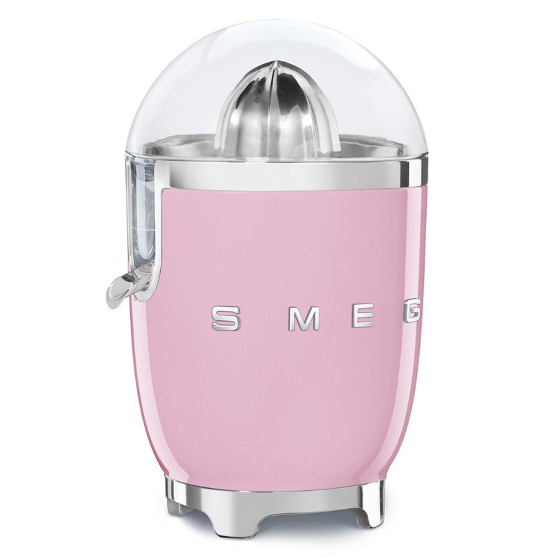 Ηλεκτρική αποχυμωτική μηχανή Smeg CJF11PKEU, 70 W, Σύστημα αποφυγής στάγδην, Αντιολισθητική βάση, Ροζ