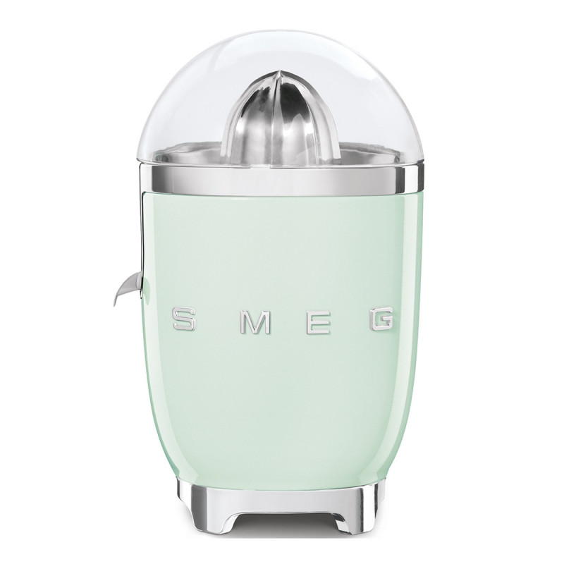 Ηλεκτρική αποχυμωτής εσπεριδοειδών Smeg CJF11PGEU, 70 W, Σύστημα αποφυγής στάγδην, Αντιολισθητική βάση, Παστέλ πράσινο