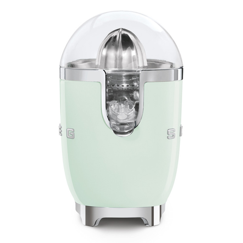 Ηλεκτρική αποχυμωτής εσπεριδοειδών Smeg CJF11PGEU, 70 W, Σύστημα αποφυγής στάγδην, Αντιολισθητική βάση, Παστέλ πράσινο